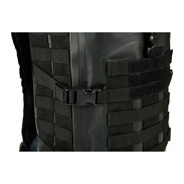 Sac à Dos Militaire 35L étanche Multi-usage - Nylon Noir, Unisexe Adulte, Dimensions 30x47x17cm