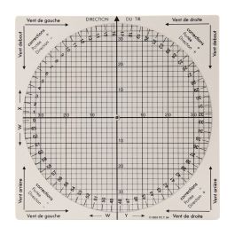 Calculateur Composantes Des Vents - Topographie Militaire - Plastique Transparent Rigide