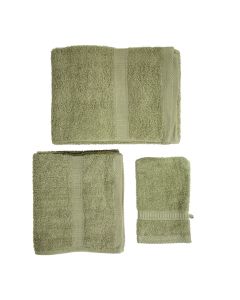 DRAP DE BAIN + SERVIETTE + GANT DE TOILETTE