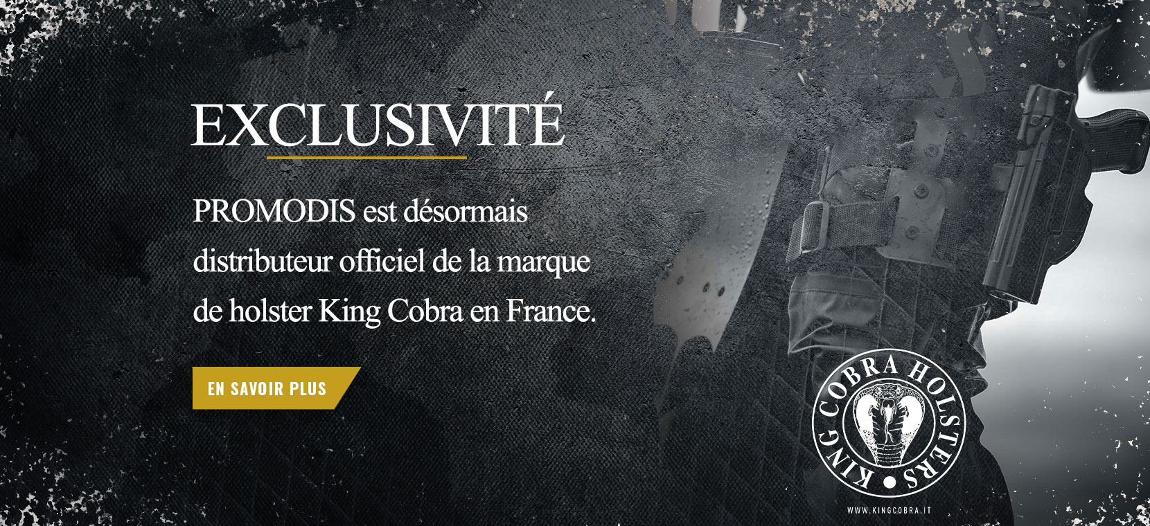 Promodis est désormais distributeur officiel de la marque Holster King Cobra en France 