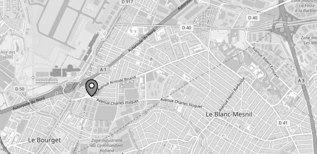 Plan d'acc&egrave;s showroom Promodis Carr&eacute; des Aviateurs